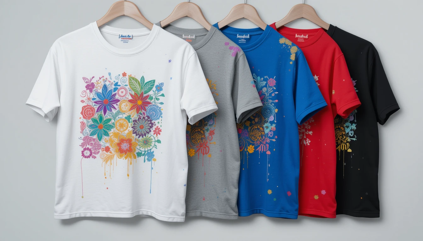 t-shirts in different colors