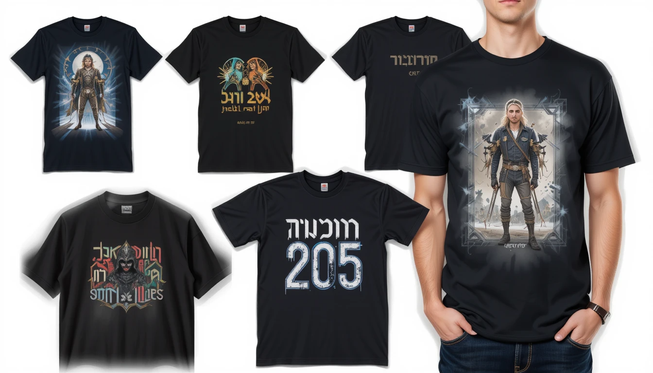 מגוון עיצובי חולצות טרנדיים לשנת 2025
