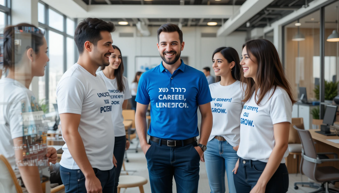 דוגמאות שונות של טקסטים מוטיבציוניים על חולצות