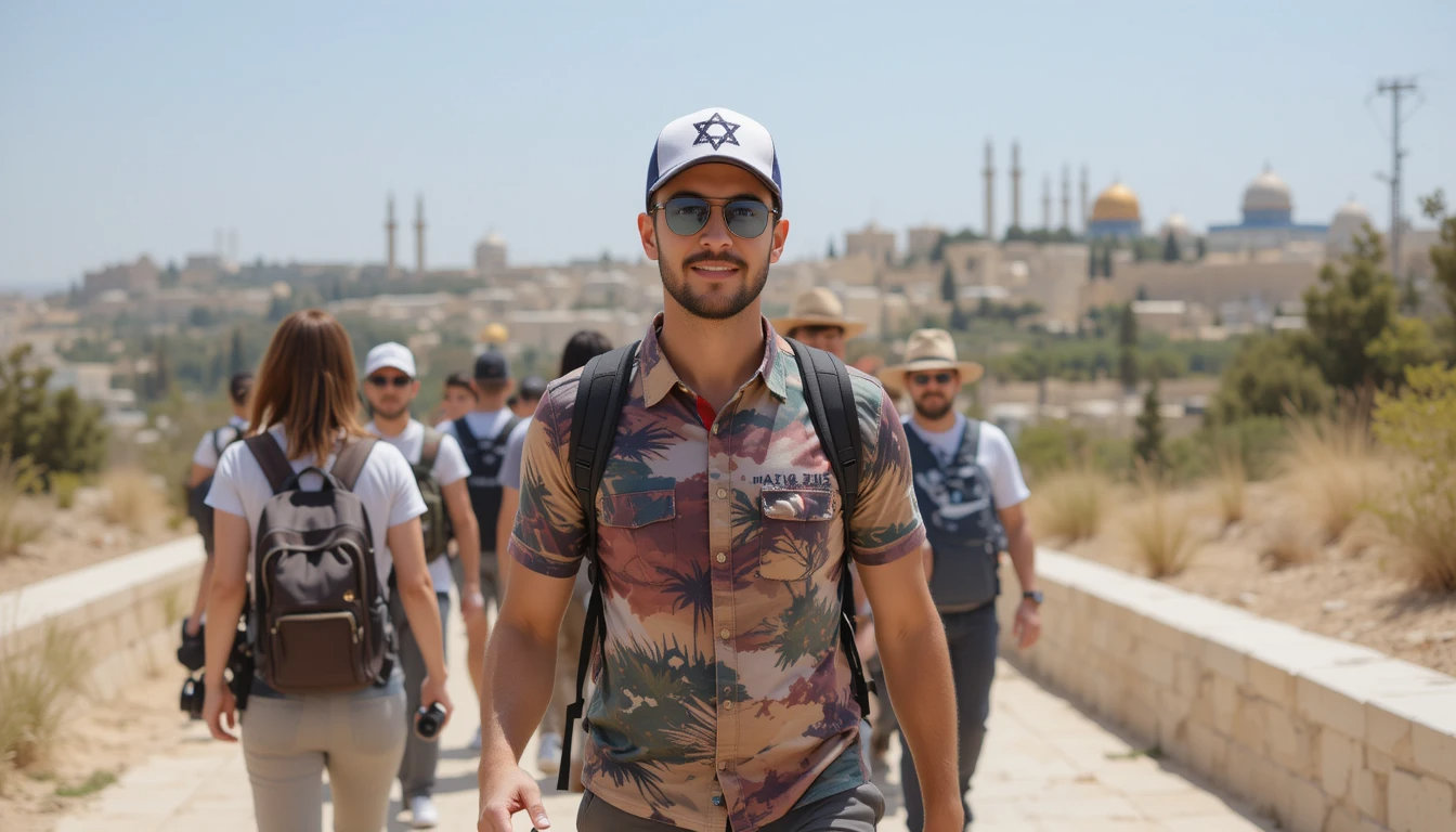 מדריך מקצועי בחולצה וכובע מודפסים בעיצוב תואם