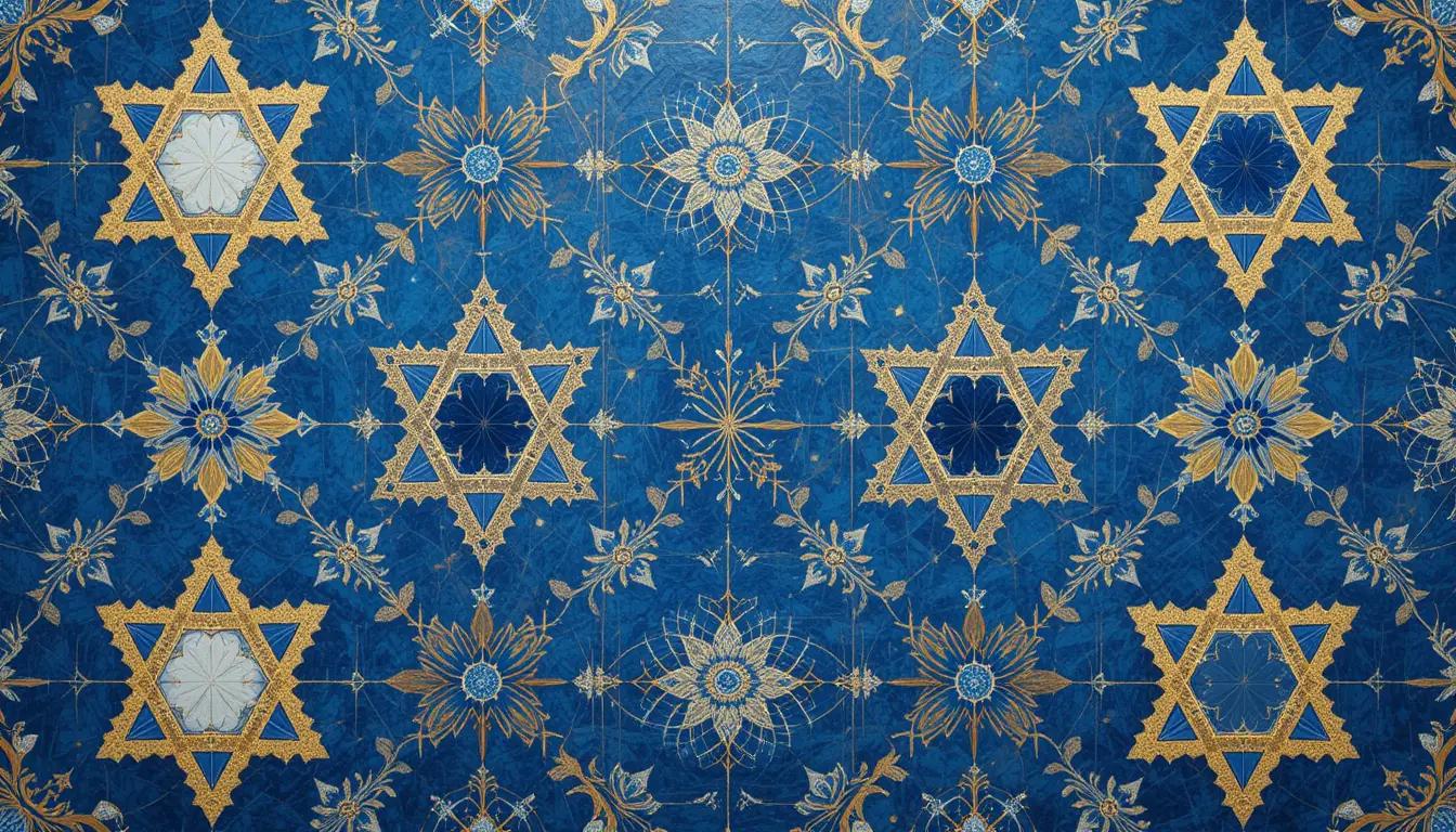 פלטת צבעים מומלצת לעיצובים בהשראת אמנות יהודית
