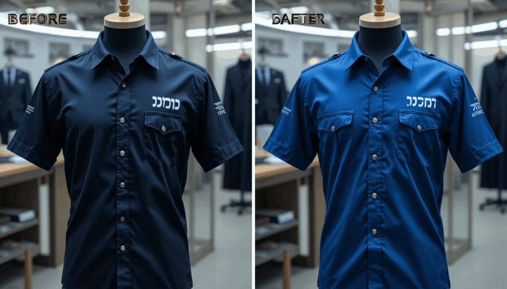 השוואת איכות הדפסה לפני ואחרי טיפול נכון הנחיה ליצירת תמונה