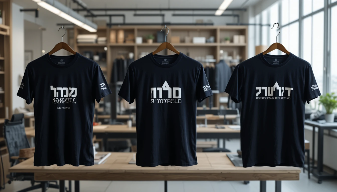 מיקומי לוגו מומלצים על חולצות לצוותי HR הנחיה ליצירת תמונה