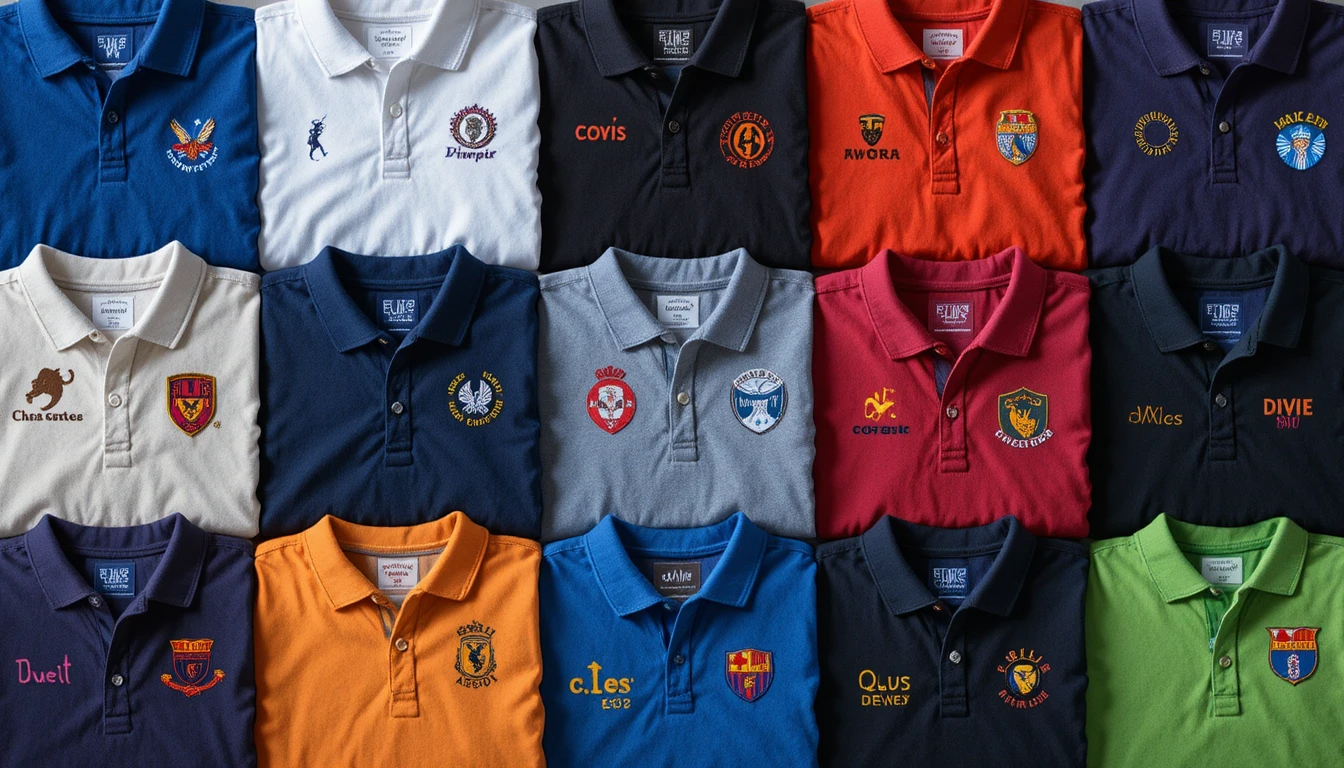 דוגמאות של חולצות מרוקמות בסגנונות שונים