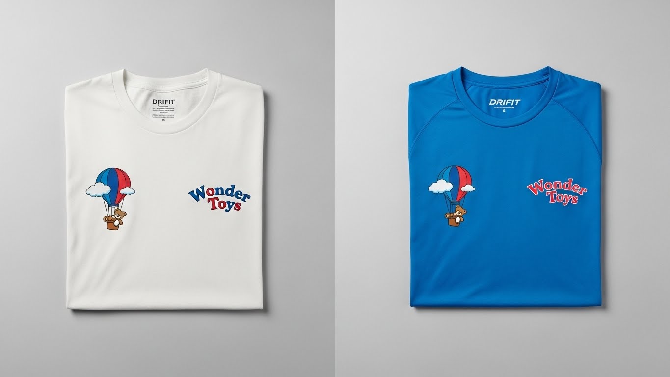 השוואה בין חולצת כותנה קלאסית לחולצת דרייפיט