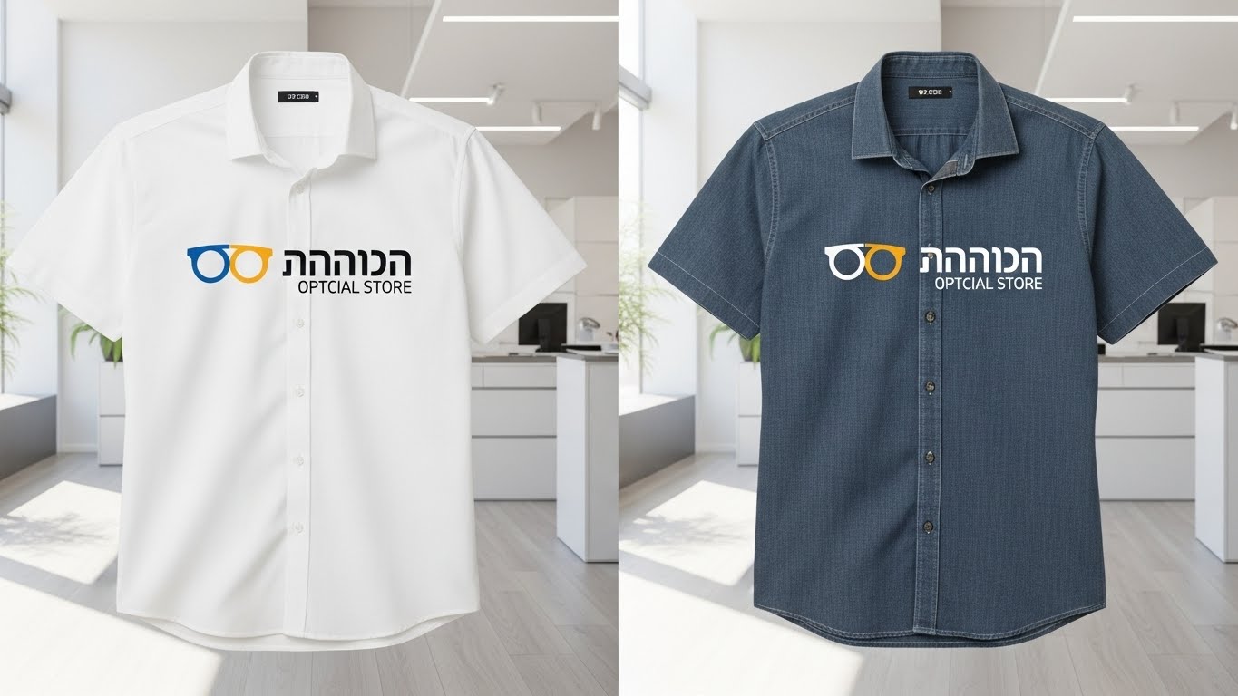 השוואה לפני ואחרי – חולצה מטופלת נכון לעומת חולצה שלא טופלה כראוי