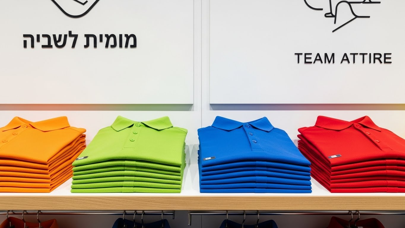 כיתוב בעברית מגוון צבעים בולטים ועזים – בחרו את הצבע המתאים למיתוג שלכם