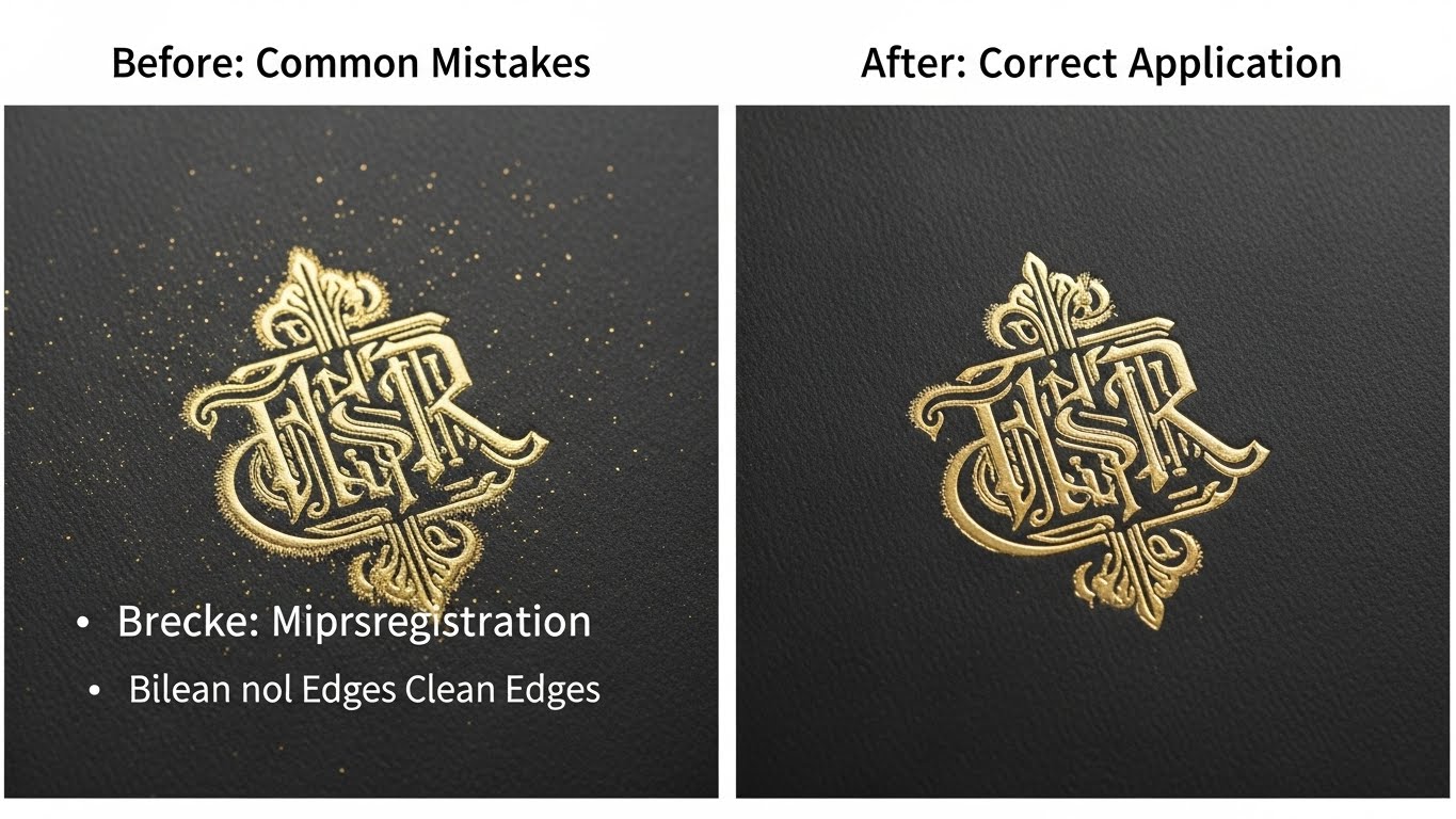 למד מהטעויות הנפוצות - דרכים נכונות ושגויות בהדפסת הבלטה זהב