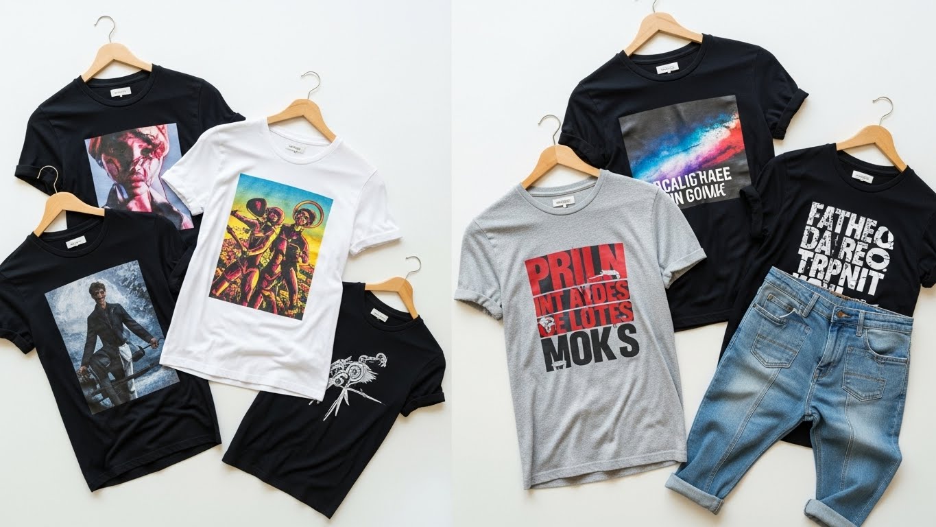 מגמות ההדפסה לשנת 2025 משלבות סגנונות מגוונים - מרטרו נוסטלגי ועד עיצוב עתידני