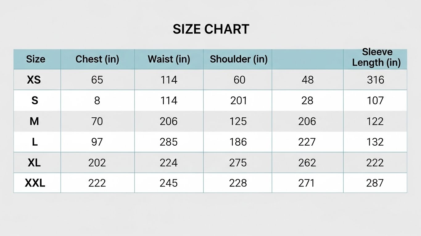 מדריך מידות לבחירה נכונה