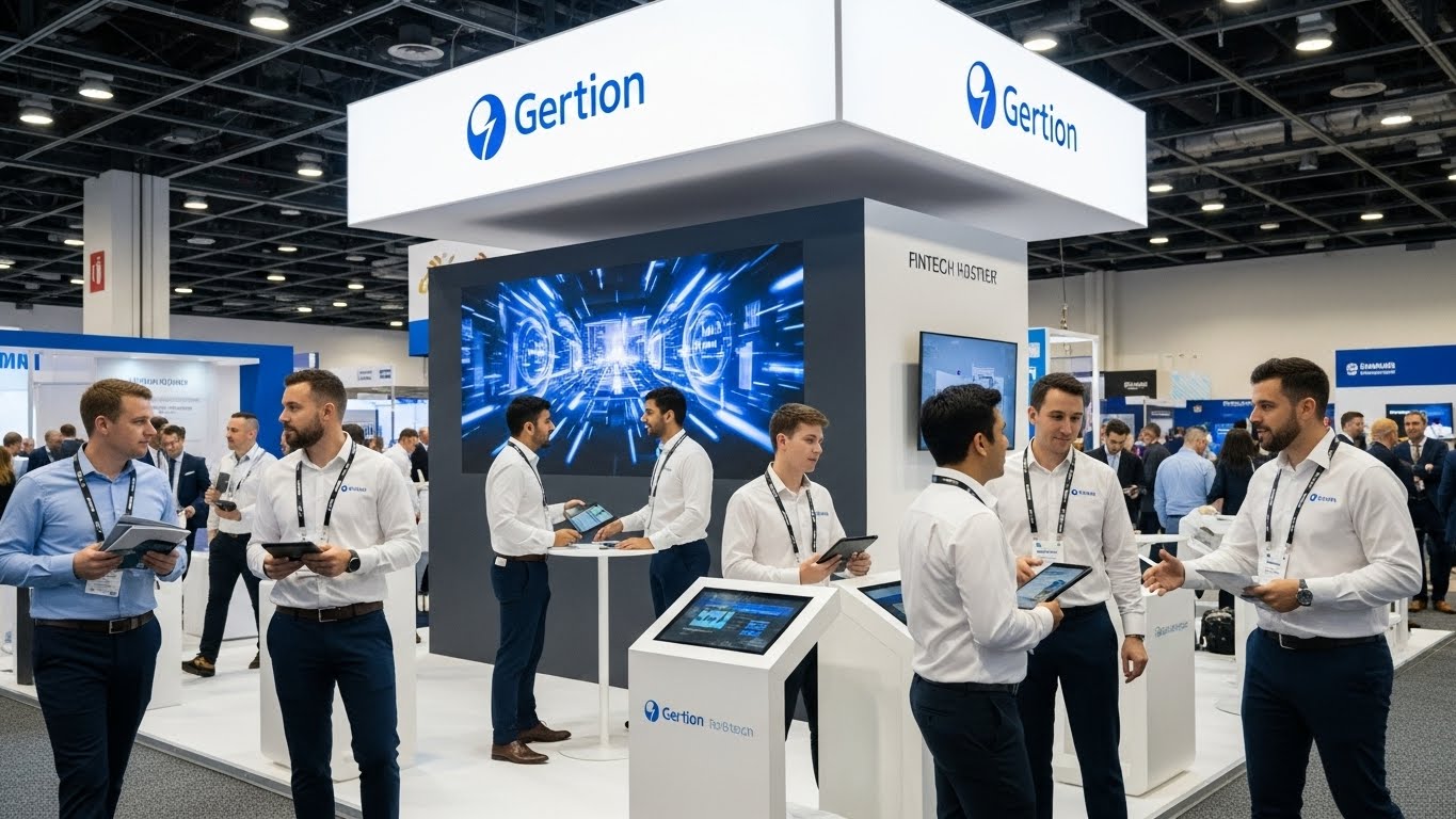 נוכחות מקצועית בכנס טכנולוגי עם חולצות ממותגות