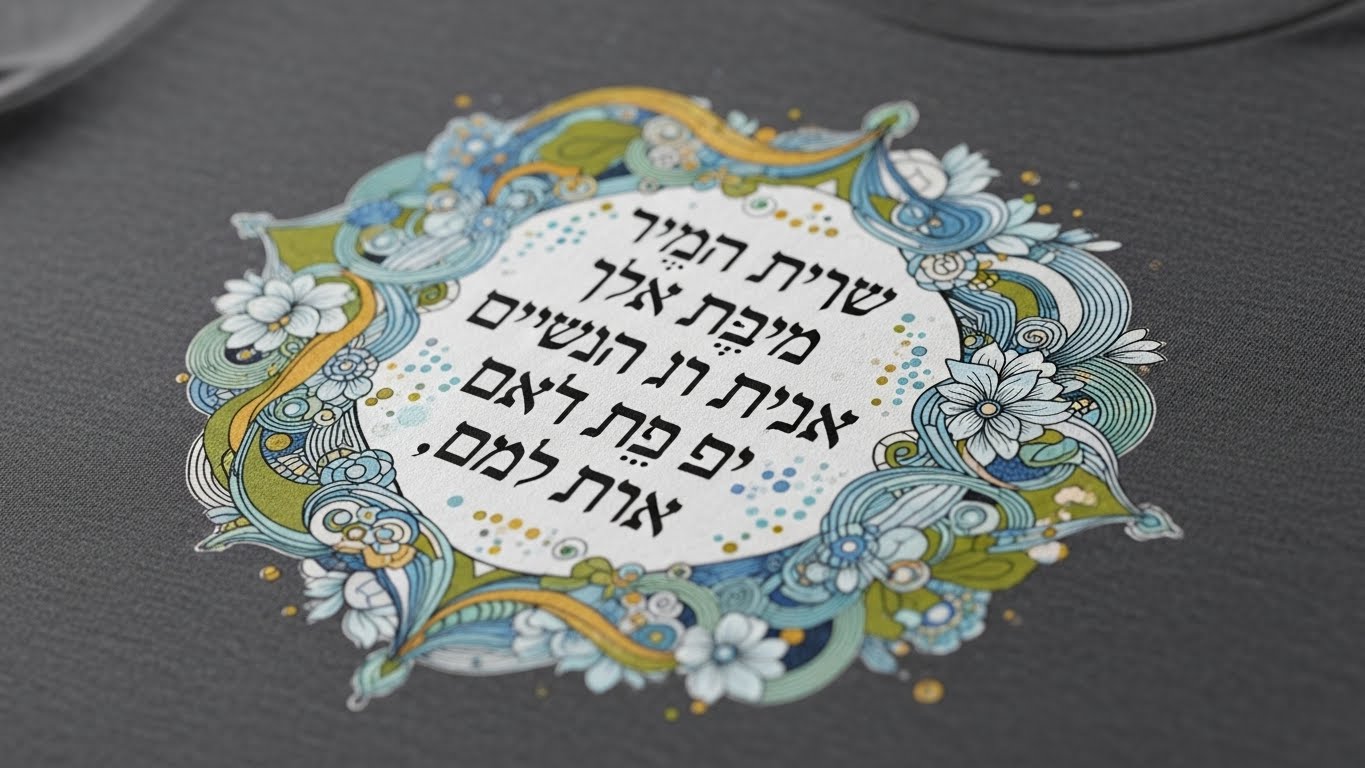 פסוקים וציטוטים רוחניים מעניקים משמעות נוספת לחולצות המסע