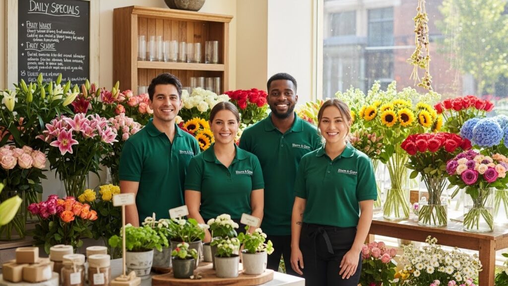 חולצות לחנויות פרחים: המדריך המלא לבחירה, עיצוב והדפסה