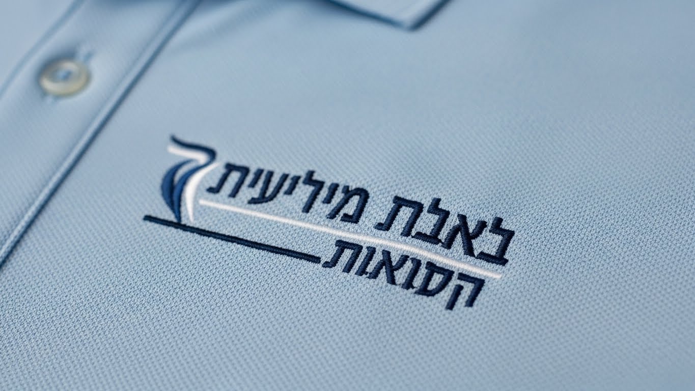 הדפסת לוגו איכותית על חולצת פולו למרכז שיקום
