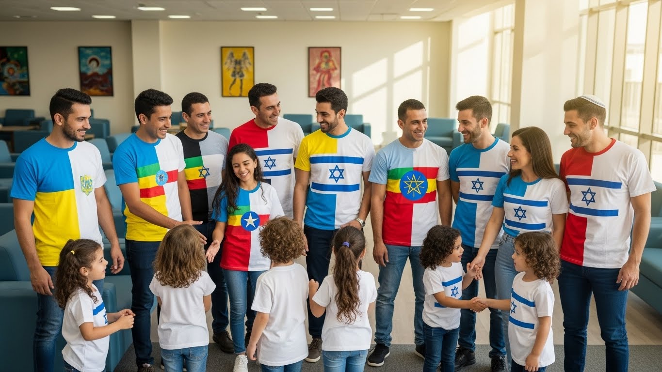 חולצות אחידות מחזקות את תחושת הקהילתיות והשייכות במרכז הקליטה