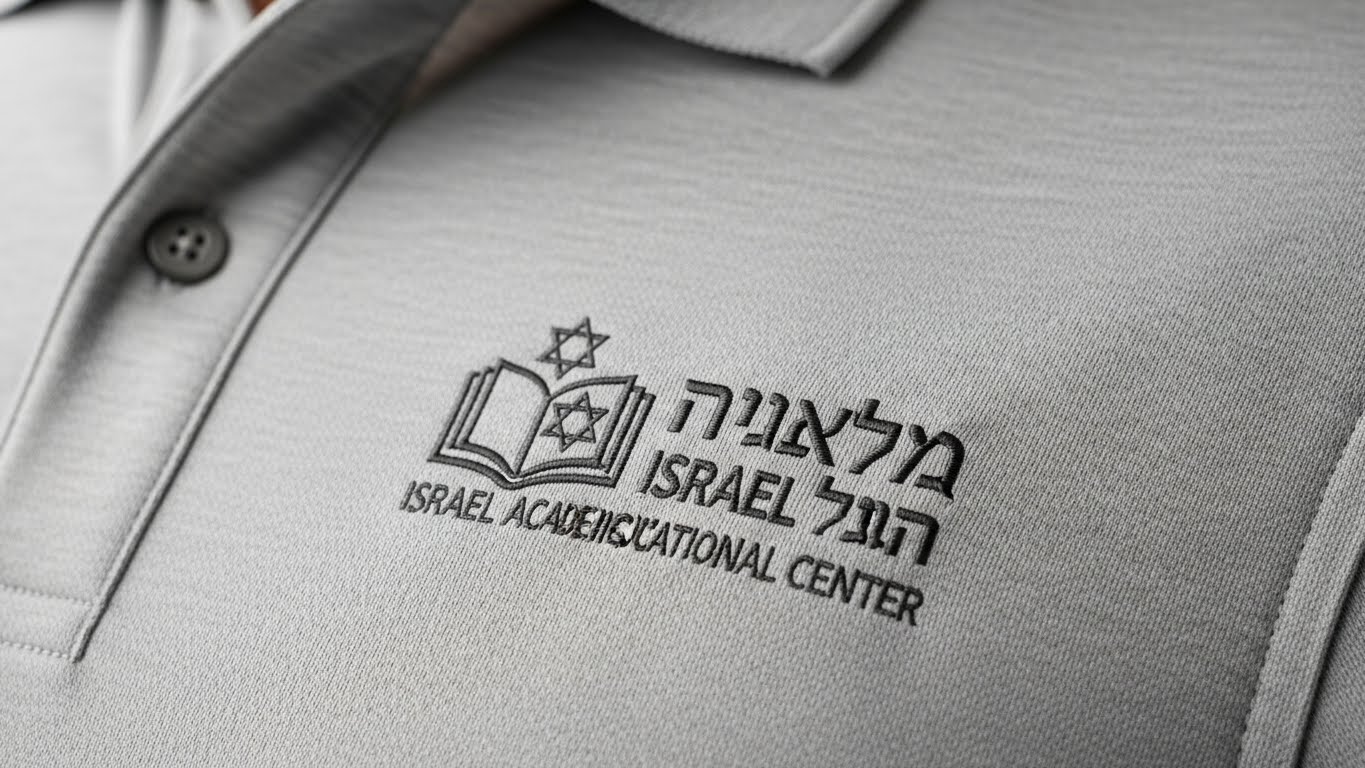 חולצת פולו עם לוגו מרכז מבחנים