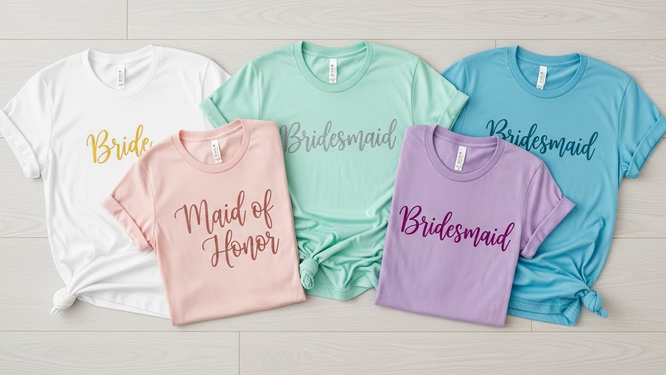 כל משתתפת עם תפקיד ייחודי מודפס על החולצה