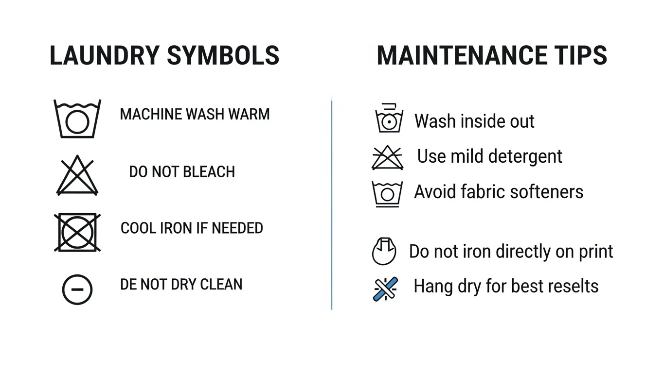 מדריך ויזואלי לתחזוקת חולצות עבודה