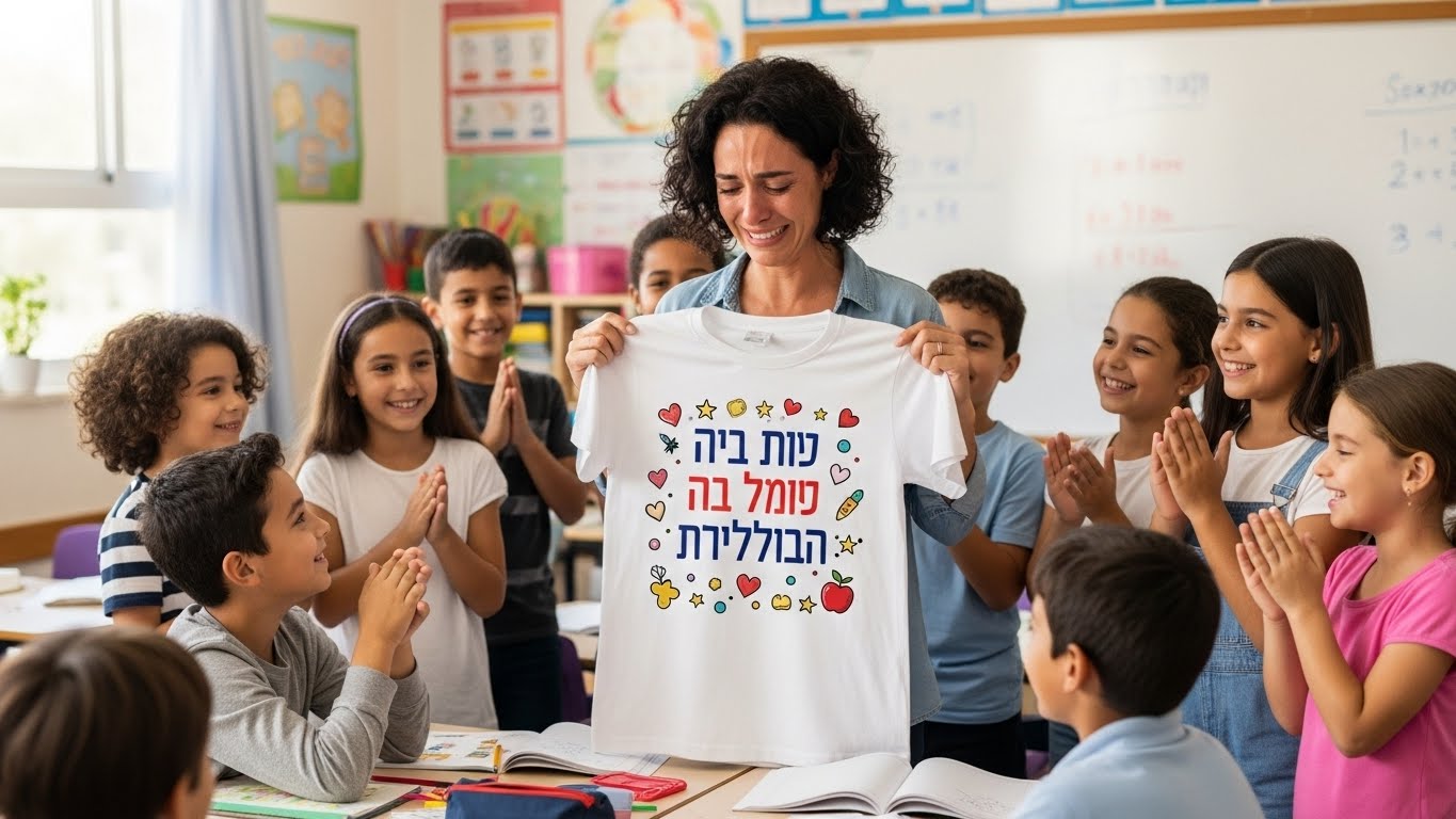 מורים מרגשים במיוחד ממתנות אישיות שהתלמידים הכינו במיוחד עבורם