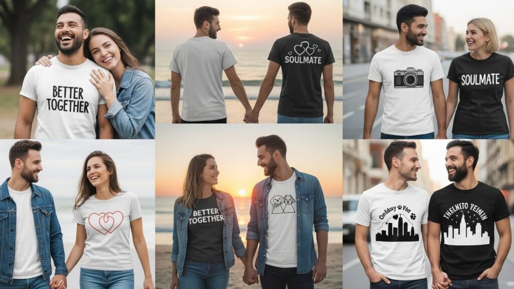 עיצוב חולצות לזוגות: רעיונות רומנטיים ויצירתיים שיהפכו אתכם לזוג הכי מיוחד