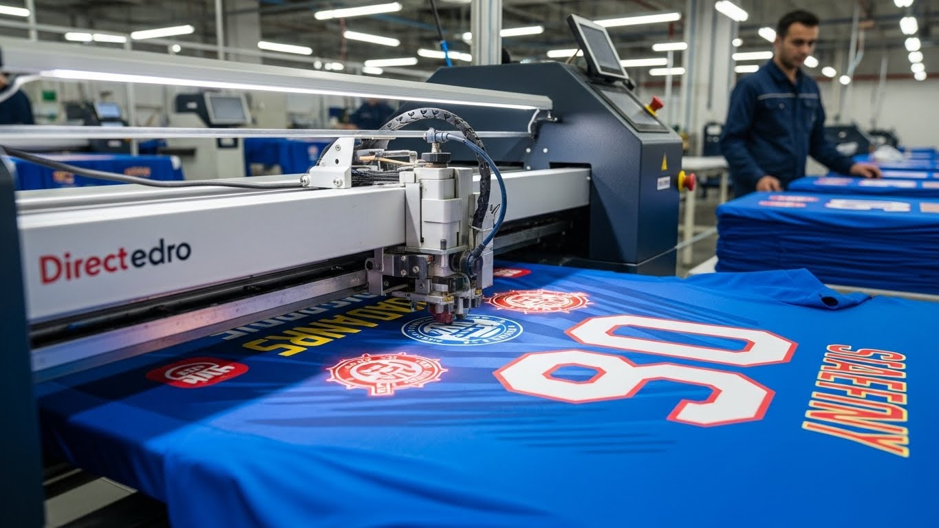תהליך הדפסה על חולצות דרייפיט במפעל
