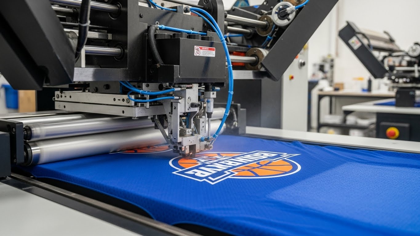 תהליך הדפסה על חולצת ג'רסי