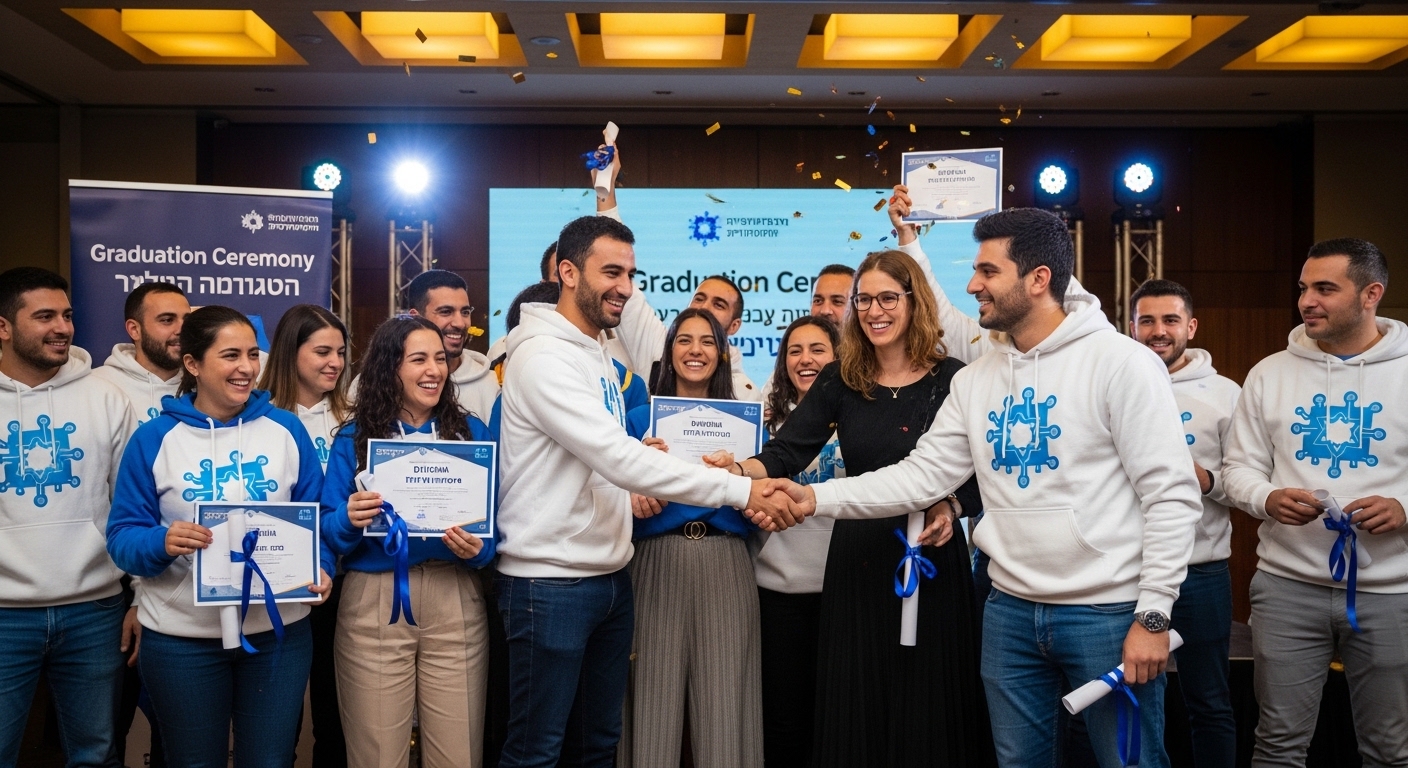 טקס סיום בוטקמפ - חולצות ממותגות הופכות את הרגע למזכרת לכל החיים