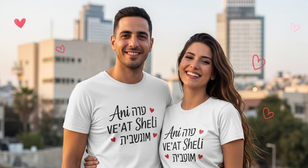 הדפסת חולצות ליום האהבה הישראלי – מתנות מקוריות וזוגיות שלא ישכחו