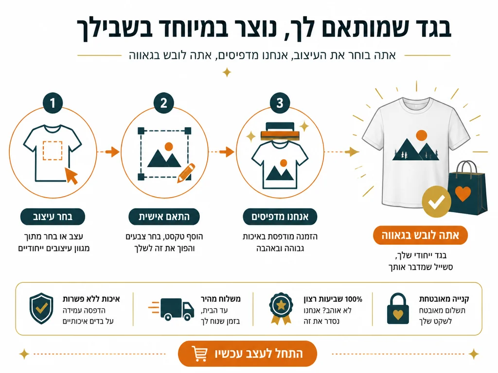 אינפוגרפיקה על התאמה אישית בביגוד וציפיות הצרכנים