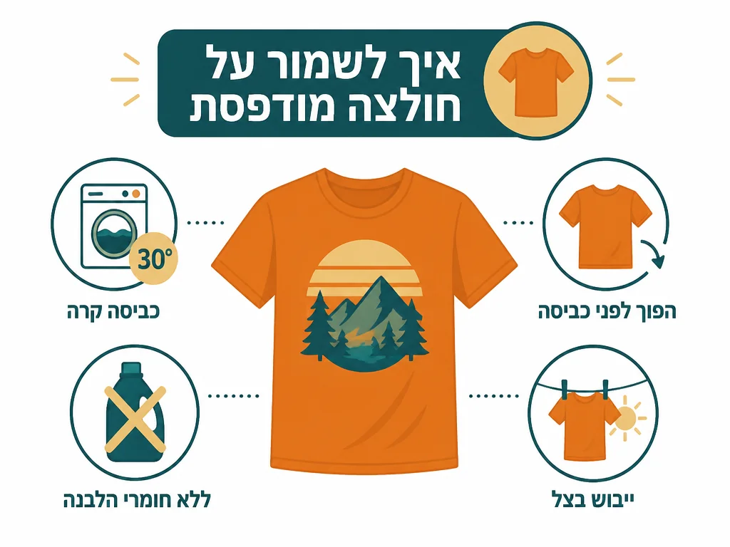 אינפוגרפיקה בעברית המסבירה דוגמה לאישור לפני ייצור