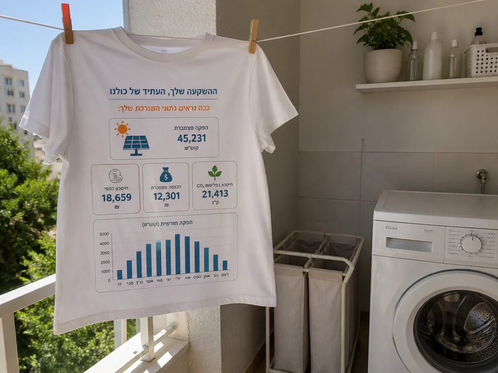 חולצה מודפסת בסדנת הדפסה, ממחיש סימן מסחרי על חולצות ממותגות