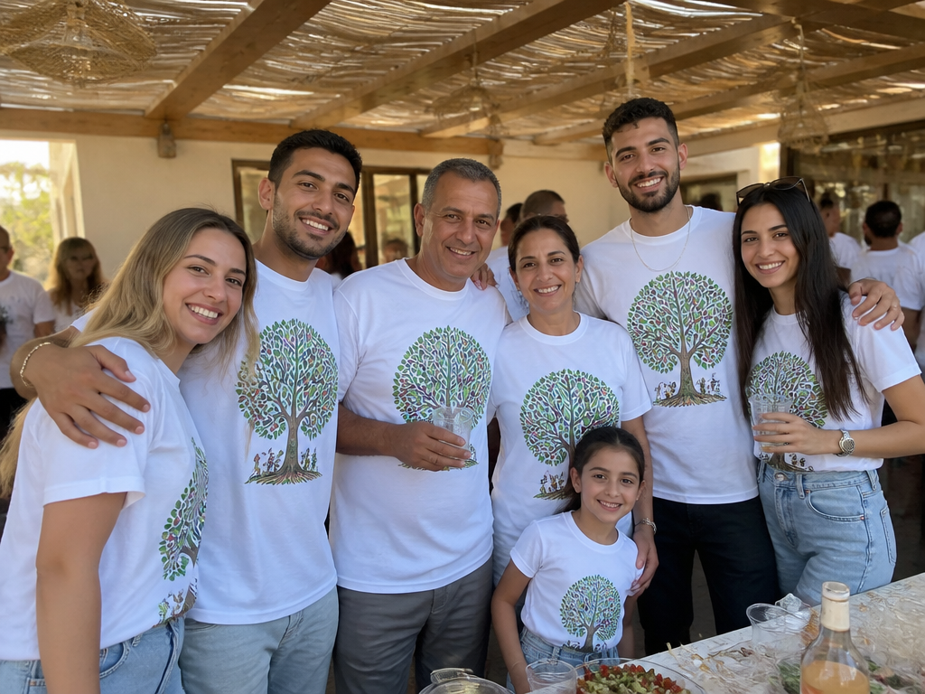 חולצה מודפסת בסדנת הדפסה, ממחיש חזרה לבית הספר