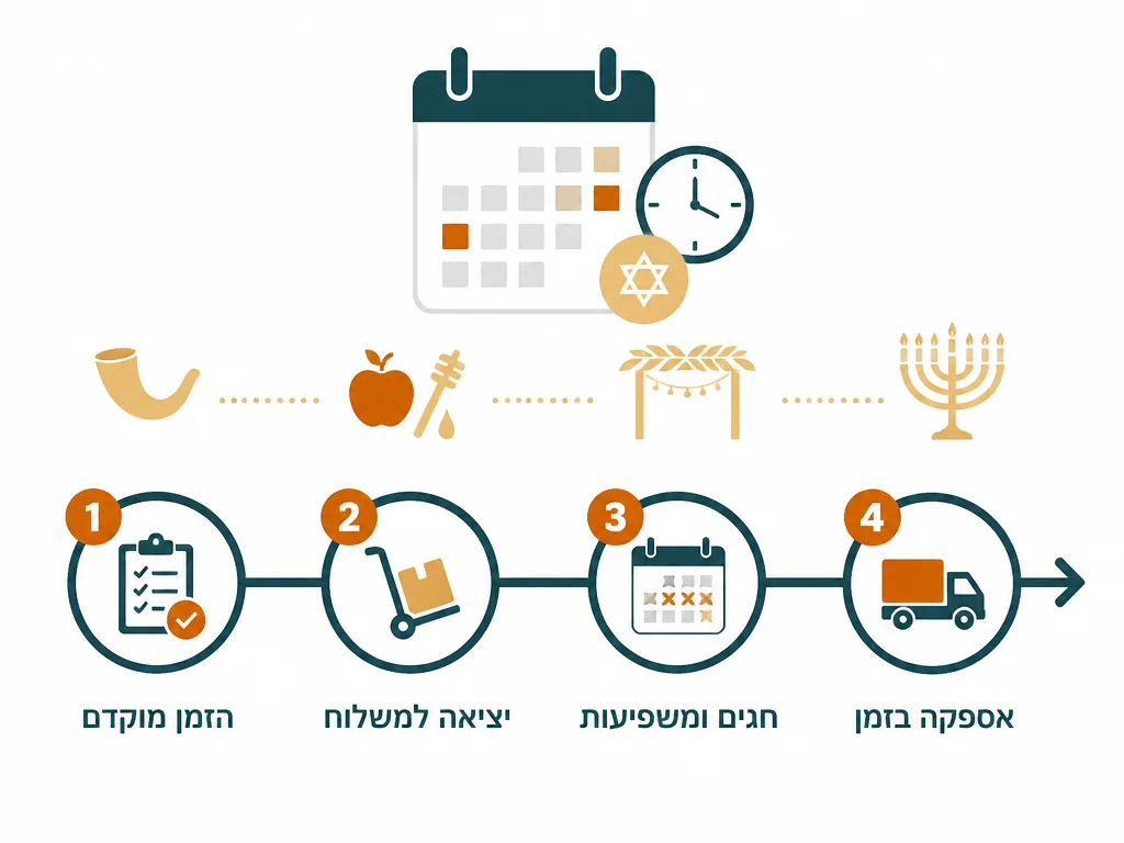 אינפוגרפיקה בעברית המסבירה חולצות ליום הולדת