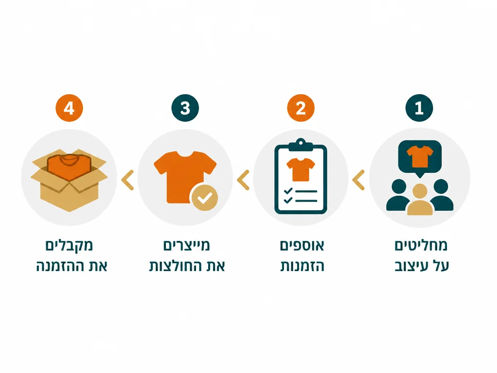 אינפוגרפיקה בעברית המסבירה חולצות אחידות לבתי ספר יסודיים